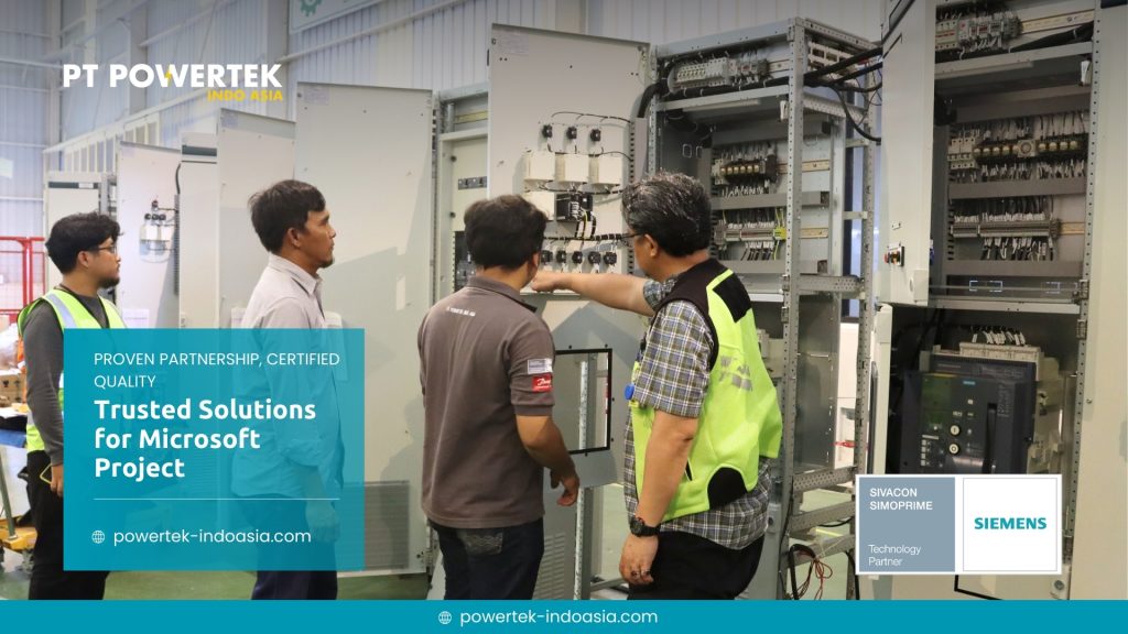 SIVACON S8 low voltage switchboard panels prepared for Microsoft Data Center project by Powertek Indo Asia in collaboration with Siemens