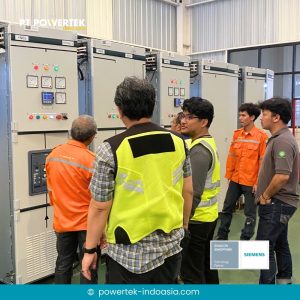 SIVACON S8 low voltage switchboard panels prepared for Microsoft Data Center project by Powertek Indo Asia in collaboration with Siemens