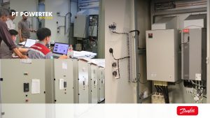 Danfoss iC7 Automation Drive with Advanced Harmonic Filter installed for oil transfer system by Powertek Indo Asia